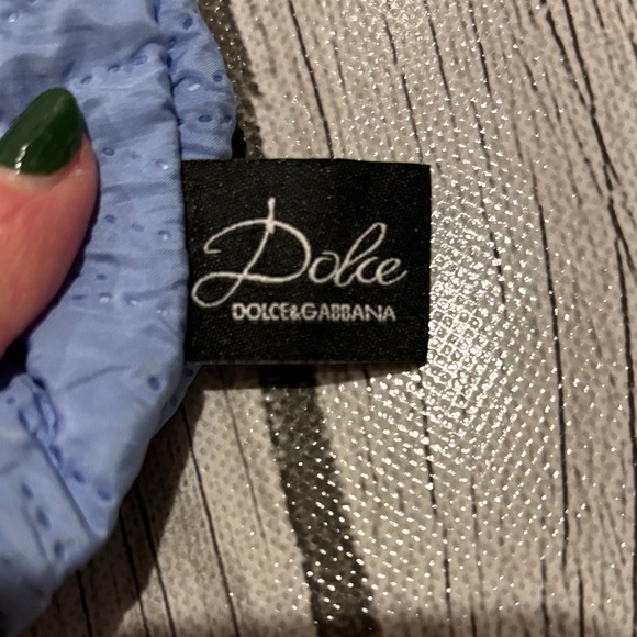 Dolce & Gabbana Blue and peach Mini Bag quilt adorable NWOT - Picture 3 of 5